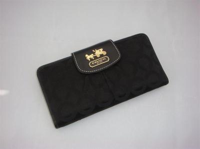 Coach Wallets - 41986 black/golden